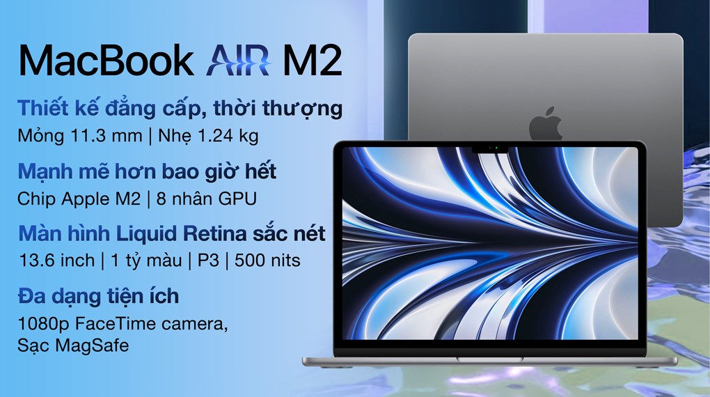 Laptop Apple MacBook Air 13 inch M2 2022 8-core CPU/8GB/256GB/8-core GPU (MLXY3SA/A)