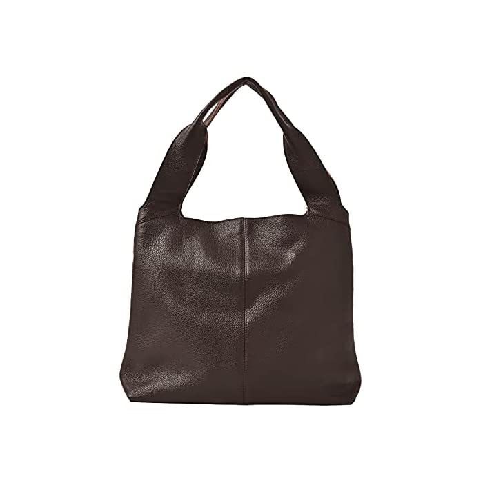 [NOROR FAVILES] Book Leather Tote Bag Women's Leather Bag Shoulder Large Mannomon Plus D Brown