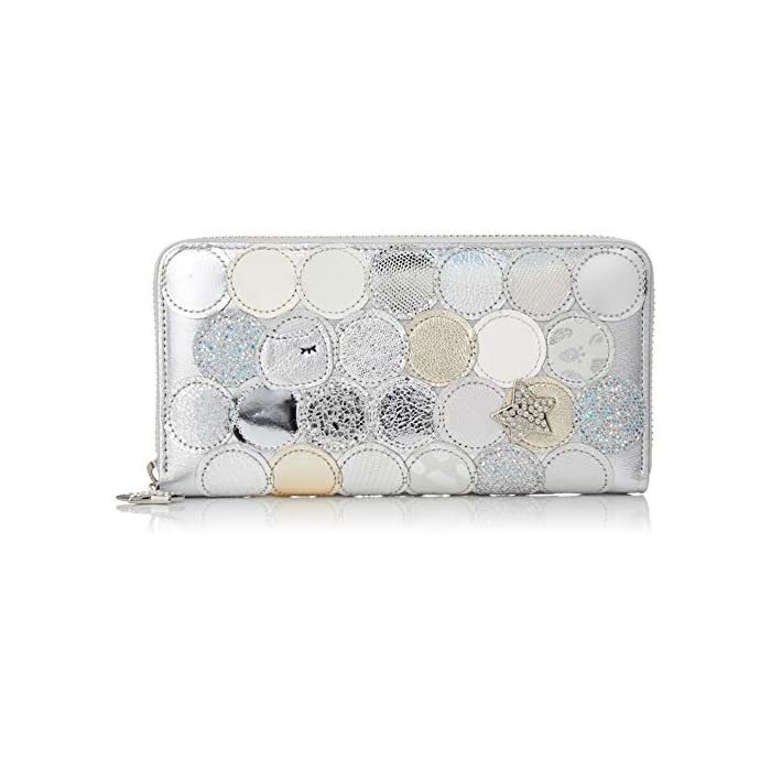 [Chisato Tsumori] Long wallet round wallet new multi-dot silver
