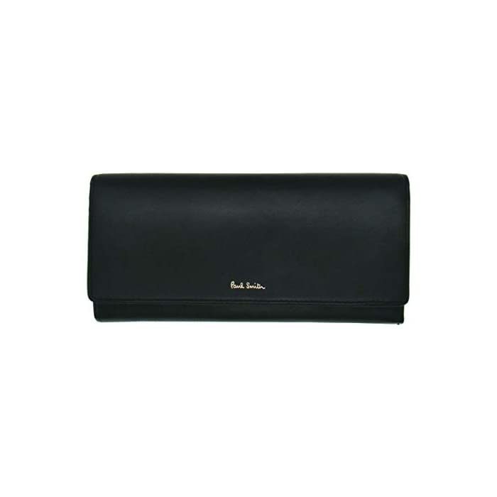 [Paul Smith] Paul Smith Classic Leather Cowhide Heel Long Wallet Black