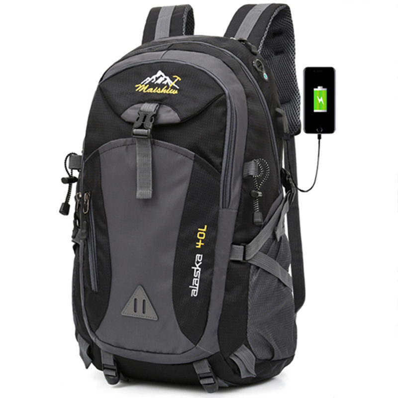 40L unisex waterproof men backpack travel pack sports bag pack Outdoor Mountaineering Hiking Climbin